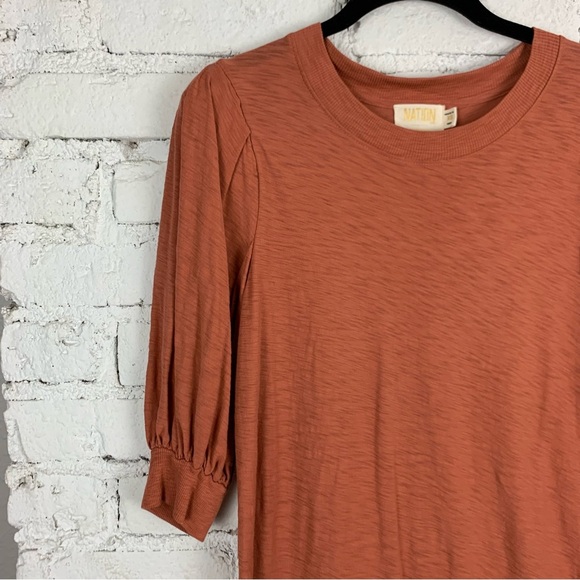 Nation LTD Rimma Exaggerated Sleeve Pleated Puff Tee XS - Picture 6 of 12